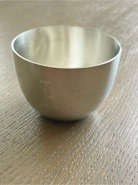Vintage Kirk Stieff Jefferson Cups, monogrammed with the letter A
